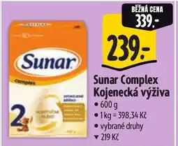 Albert Sunar Complex Kojenecká výživa nabídka