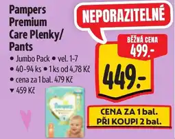 Albert Pampers Premium Care Plenky/ Pants nabídka