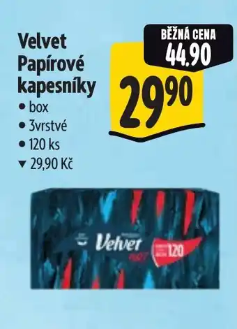 Albert Velvet Papírové kapesníky nabídka