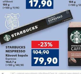 Kaufland Starbucks nespresso nabídka