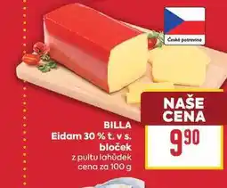 Billa BILLA Eidam 30 % t. v S. bloček z pultu lahůdek cena za nabídka