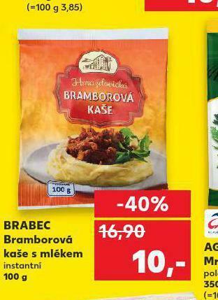 Kaufland Bramborová kaše s mlékem nabídka