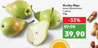 Kaufland Hrušky migo nabídka