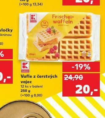 Kaufland Vafle z čerstvých vajec nabídka