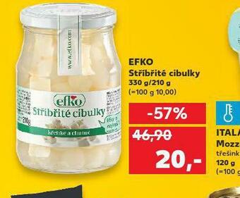Kaufland Efko stříbřité cibulky nabídka
