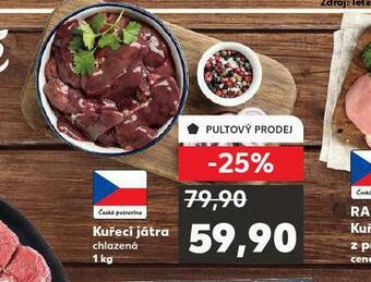 Kaufland Kuřecí játra nabídka