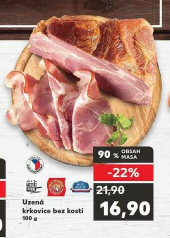 Kaufland Uzená krkovice bez kosti nabídka