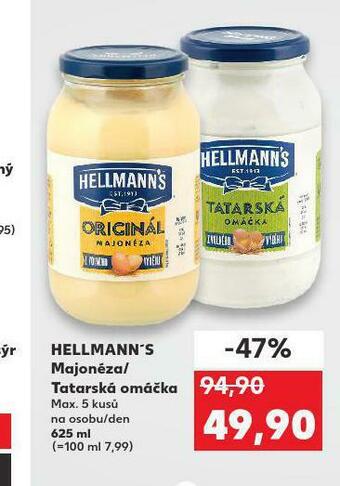 Kaufland Hellmann´s tatarská omáčka, majonéza nabídka