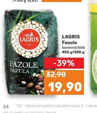 Kaufland Lagris fazole nabídka