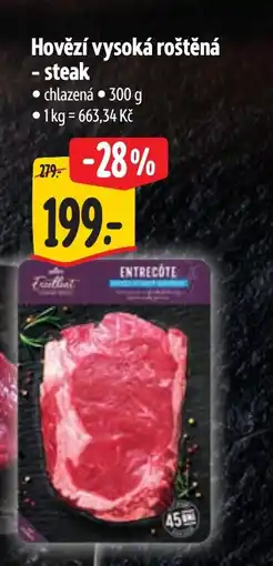 Albert Hovězí vysoká roštěná -steak nabídka