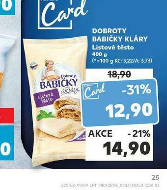 Kaufland Listové těsto nabídka
