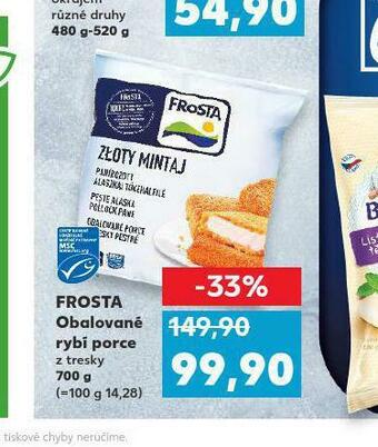 Kaufland Frosta obalované rybí porce nabídka