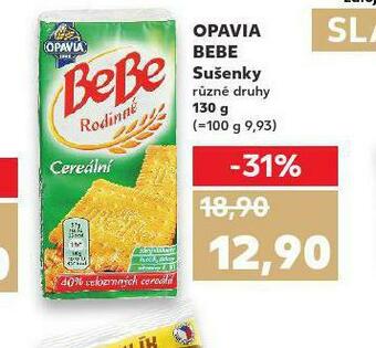 Kaufland Opavia bebe sušenky nabídka