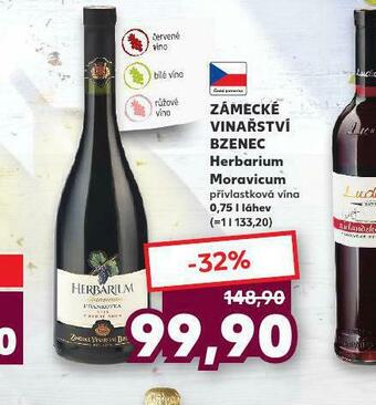 Kaufland Zámecké vinařství bzenec nabídka