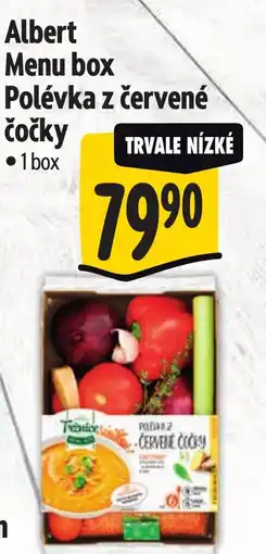 Albert Albert Menu box Polévka z červené čočky nabídka