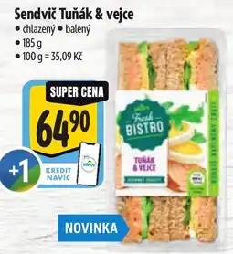 Albert Sendvič Tuňák & vejce nabídka