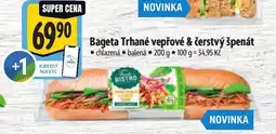 Albert Bageta Trhané vepřové & čerstvý špenát nabídka