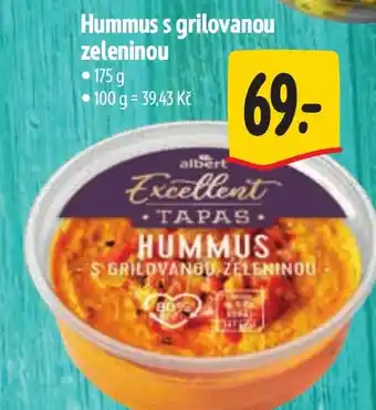 Albert Hummus s grilovanou zeleninou nabídka