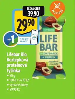 Albert Lifebar Bio Bezlepková proteinová tyčinka nabídka