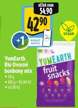 Albert YumEarth Bio Ovocné bonbony mix nabídka