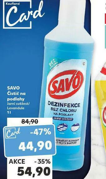 Kaufland Savo čistič na podlahy nabídka