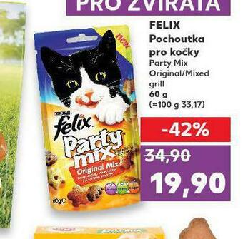 Kaufland Felix pochoutky pro kočky nabídka