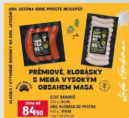 Terno ECHT BAVORIŠ 220 g GRIL KLOBÁSA OD MISTRA 450 g nabídka