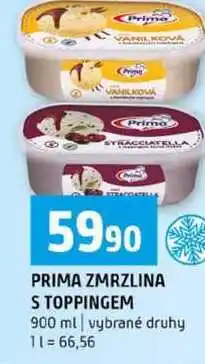 Terno PRIMA ZMRZLINA S TOPPINGEM 900 ml vybrané druhy nabídka