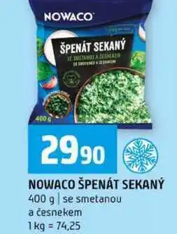 Terno NOWACO ŠPENÁT SEKANÝ 400 g se smetanou a česnekem nabídka