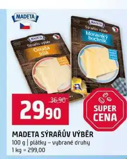 Terno MADETA SÝRAŘŮV VÝBĚR 100 g plátky vybrané druhy nabídka