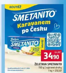Terno ŽELETAVA SMETANITO 150 g vybrané druhy nabídka