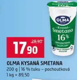 Terno OLMA KYSANÁ SMETANA 200 g 16 % tuku-pochoutková nabídka