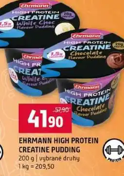 Terno EHRMANN HIGH PROTEIN CREATINE PUDDING 200 g vybrané druhy nabídka