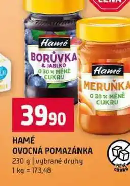 Terno HAMÉ OVOCNÁ POMAZÁNKA 230 g vybrané druhy nabídka