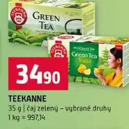 Terno TEEKANNE 35 g čaj zelený vybrané druhy nabídka