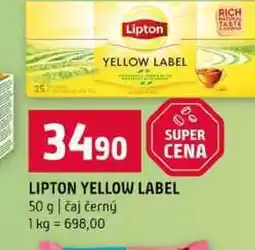 Terno LIPTON YELLOW LABEL 50 g čaj černý nabídka