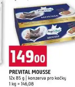 Terno PREVITAL MOUSSE 12x 85 g konzerva pro kočky nabídka