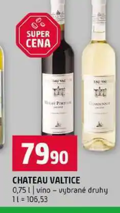 Terno CHATEAU VALTICE 0,75l vino vybrané druhy nabídka
