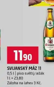 Terno SVIJANSKÝ MÁZ 11 0,5l pivo světlý ležák nabídka
