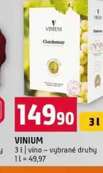 Terno VINIUM 3l vino vybrané druhy nabídka