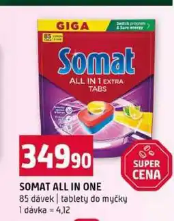 Terno SOMAT ALL IN ONE 85 dávek tablety do myčky nabídka