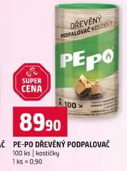 Terno PE-PO DŘEVĚNÝ PODPALOVAČ 100 ks kostičky nabídka