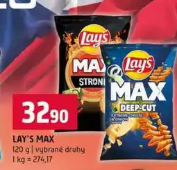 Terno LAY'S MAX 120 g vybrané druhy nabídka