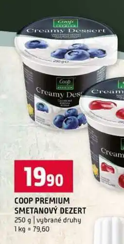 Terno COOP PREMIUM SMETANOVÝ DEZERT 250 g vybrané druhy nabídka