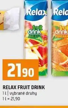 Terno RELAX FRUIT DRINK 1l vybrané druhy nabídka