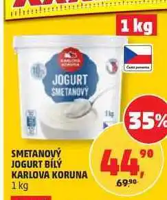 Penny Market SMETANOVÝ JOGURT BÍLÝ KARLOVA KORUNA nabídka