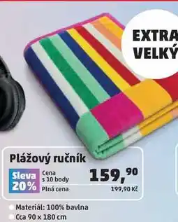 Penny Market Plážový ručník, Materiál: 100% bavlna, Cca 90 x 180 cm nabídka