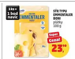 Penny Market SÝR TYPU EMMENTALER BONI plátky nabídka