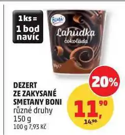 Penny Market DEZERT ZE ZAKYSANÉ SMETANY BONI různé druhy nabídka