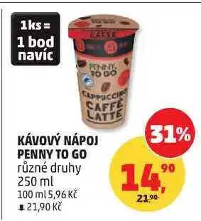 Penny Market KÁVOVÝ NÁPOJ PENNY TO GO různé druhy nabídka